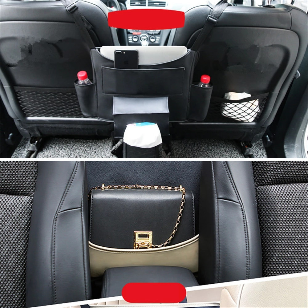 Kainchi leather-car-seat-central-hanging-storage-bag